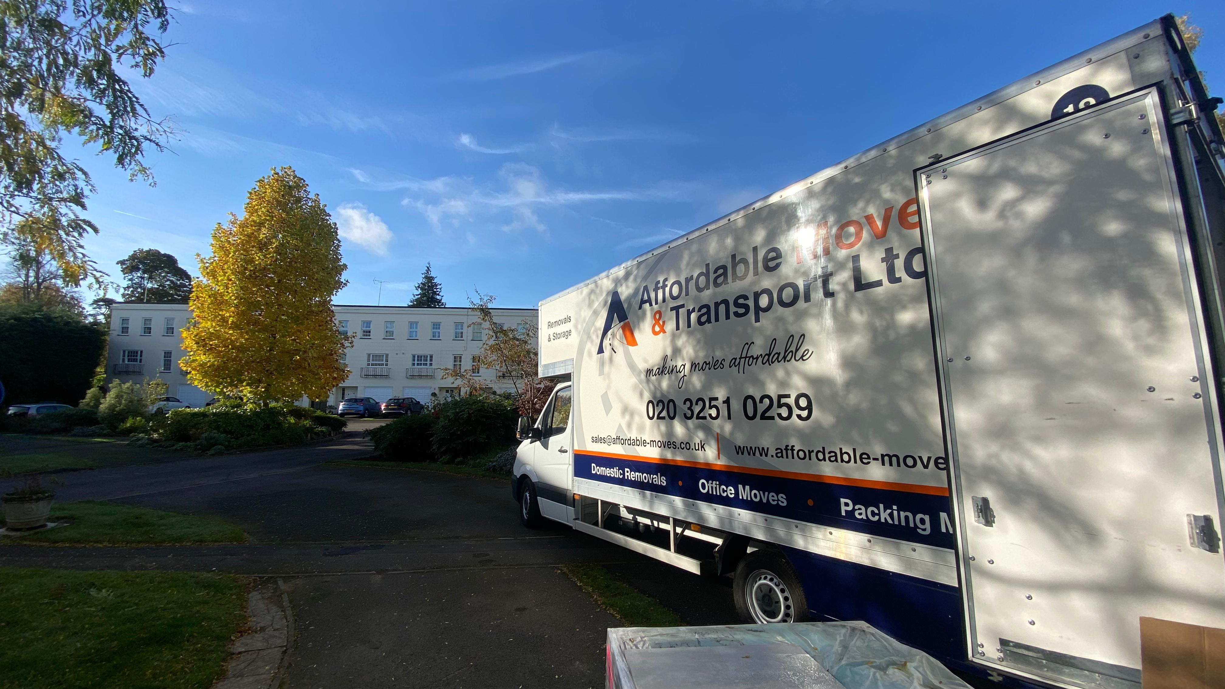 Affordable Moves & Transport van and team ready for service